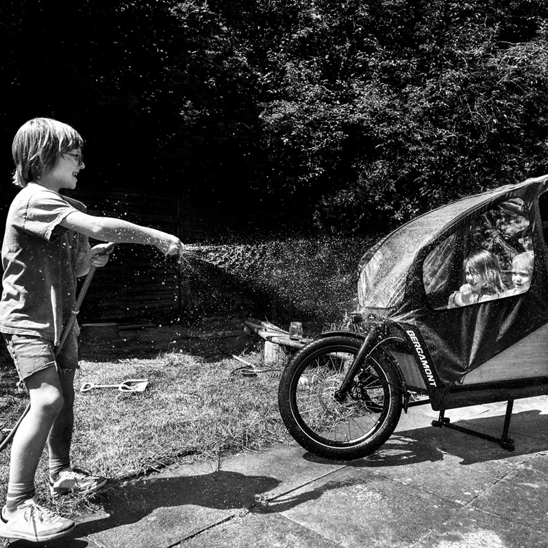 2021 Bergamont E-Cargoville LJ Edition Electric Cargo Bike in White-9